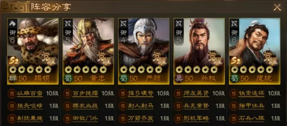 《三国志战棋版》蹋顿一保四阵容有哪些配队思路