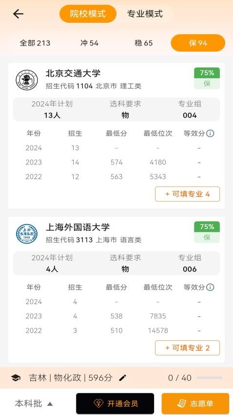 高考志愿填报规划